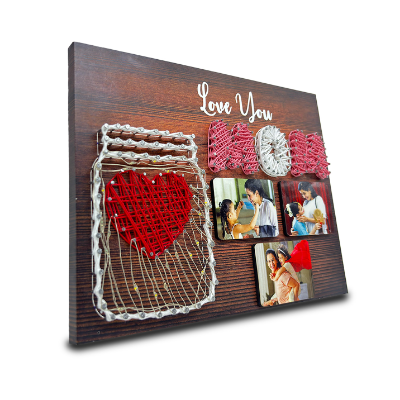 Hand-Crafted String Art Frame
